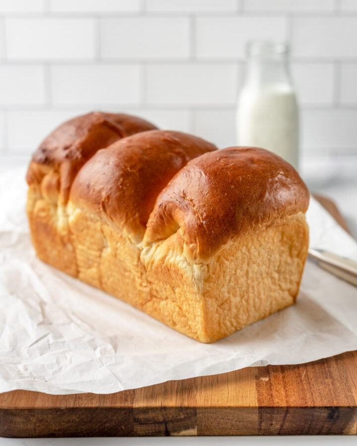 Freshly baked milk bread