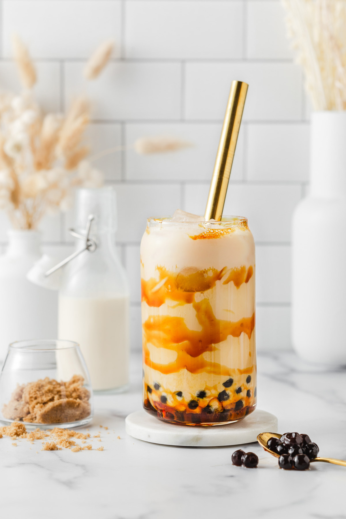 Brown Sugar Milk Tea Boba Recipe Takes Two Eggs