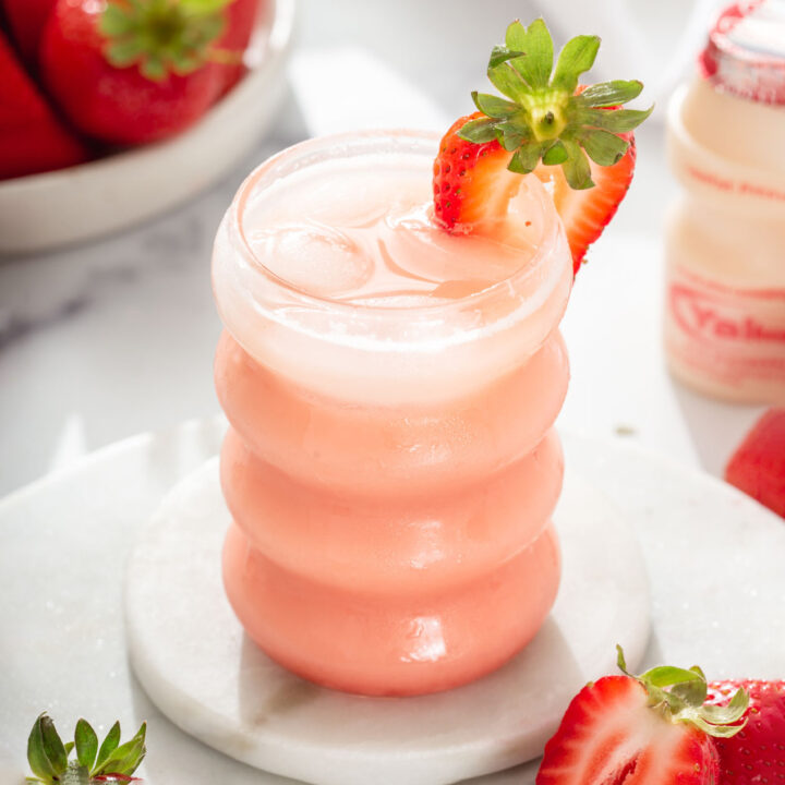 Strawberry Yakult Tea Refresher Takes Two Eggs