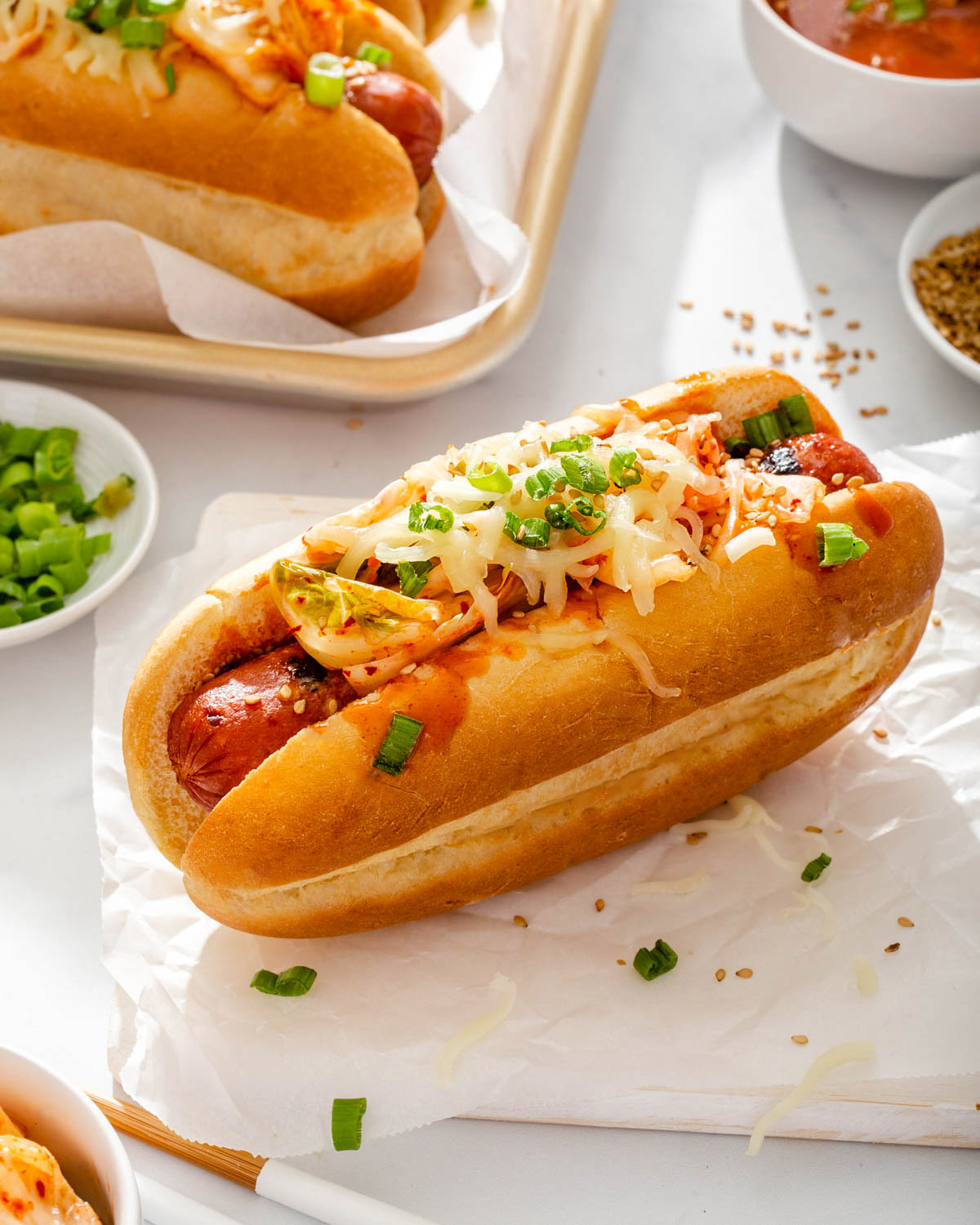 Korean-Style Hot Dogs