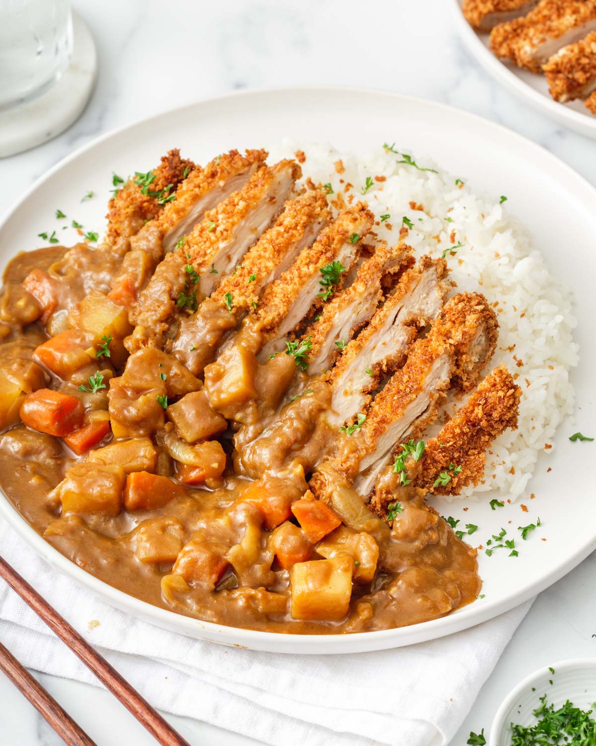 Air Fryer Chicken Katsu Bowl