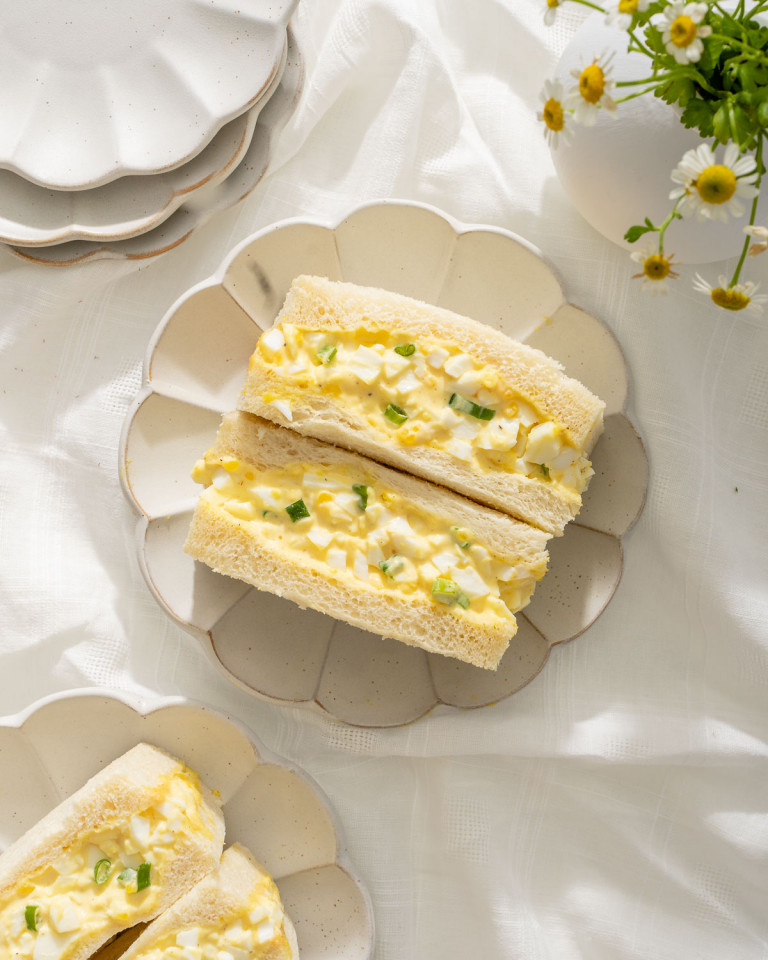 Japanese Egg Sandwich (Tamago Sando) Takes Two Eggs