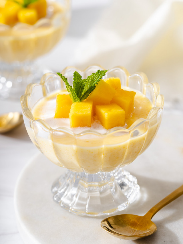 Easy creamy Mango Pudding
