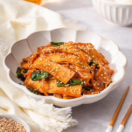 Korean Fish Cake Stir Fry (Eomuk Bokkeum)