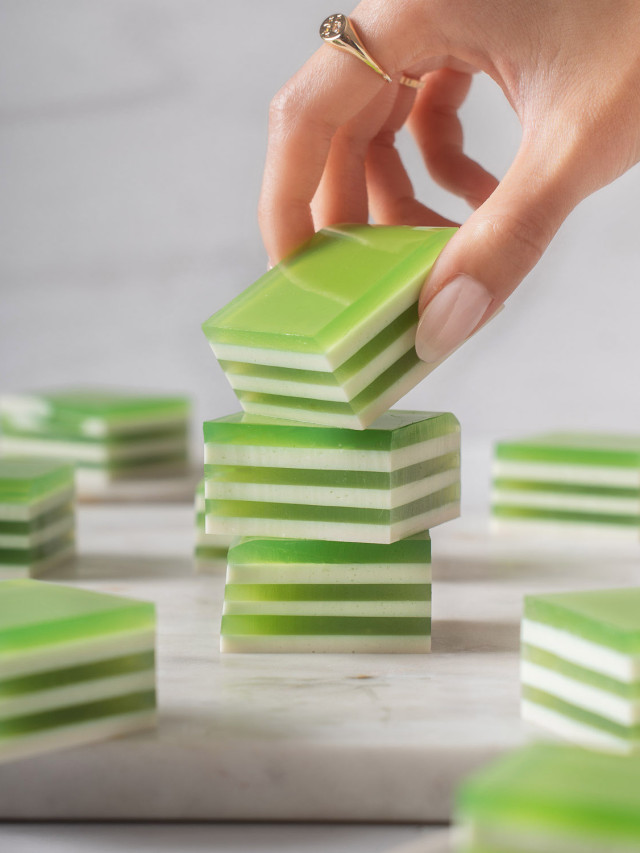 How to make Coconut Pandan Jelly