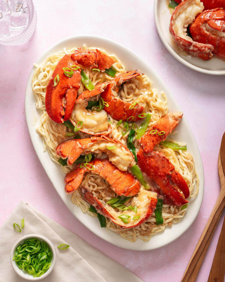 Lobster Noodles (Lobster Yee Mein) Takes Two Eggs