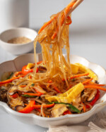 Easy Japchae (Korean Glass Noodle Stir Fry) – Takes Two Eggs