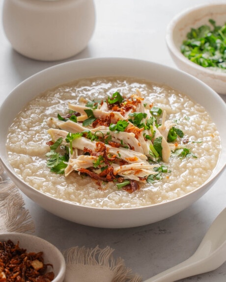 Chao Ga (Vietnamese Chicken Rice Porridge)