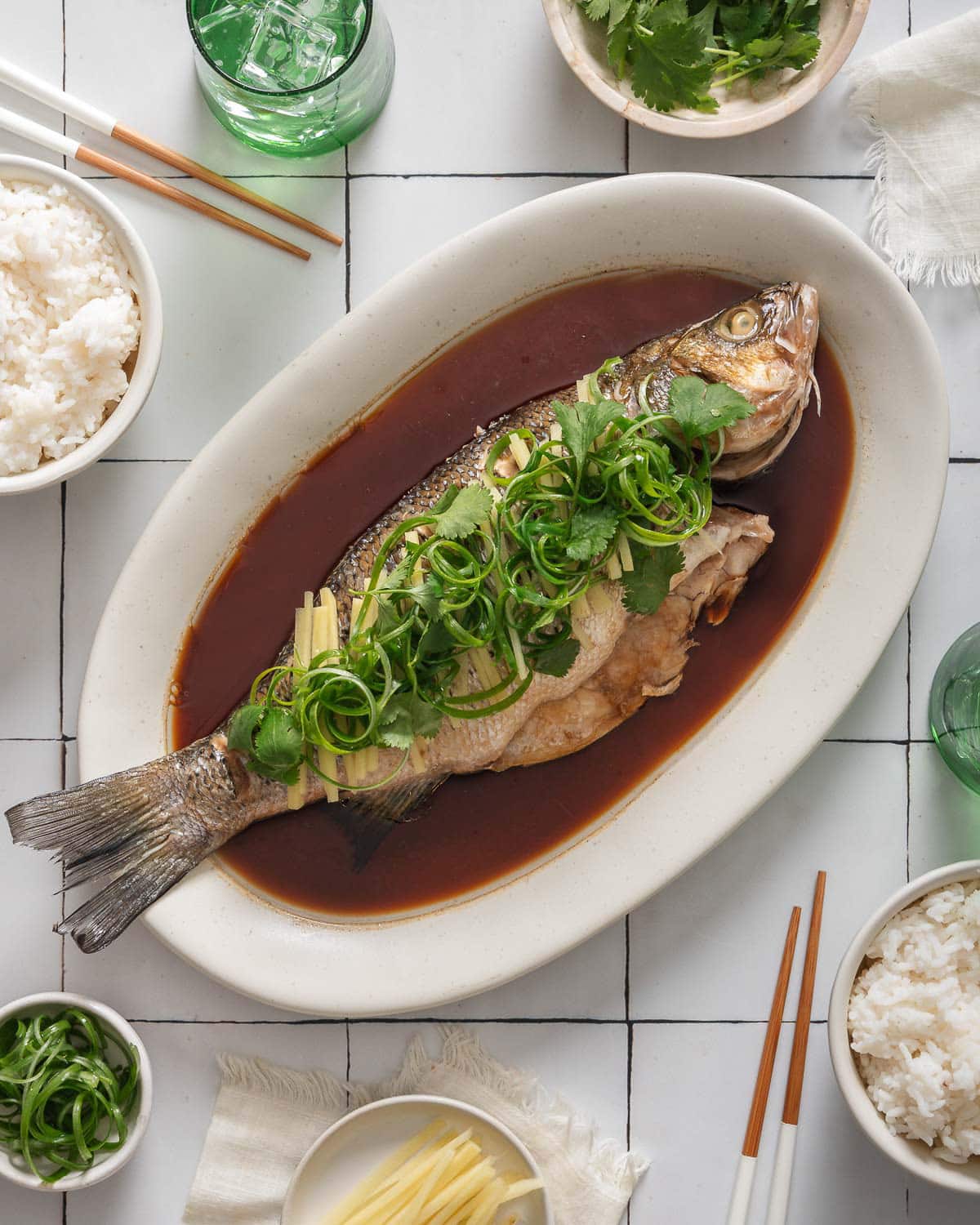 Chinese Steamed Fish – Takes Two Eggs