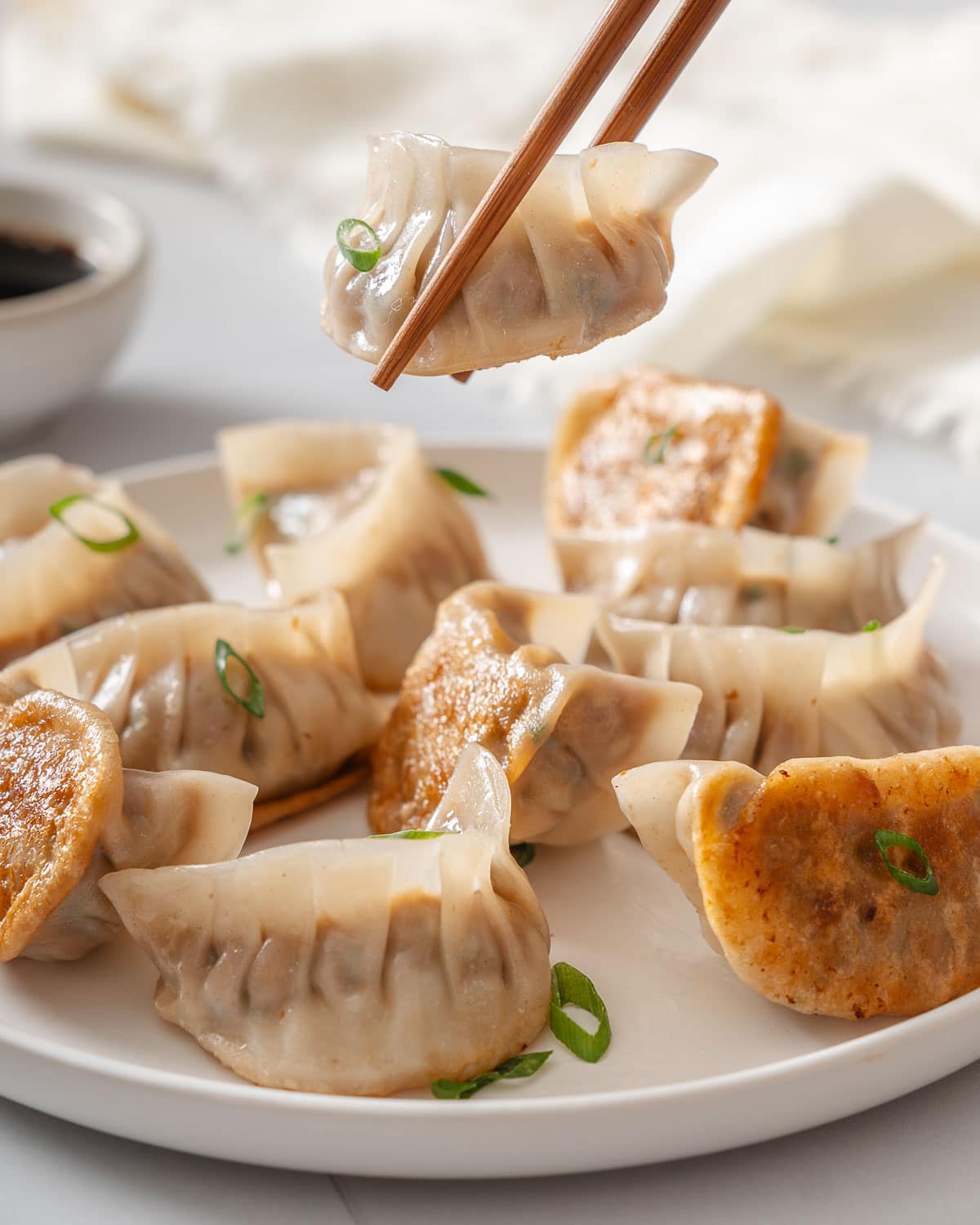Pork and Chive Dumplings Takes Two Eggs
