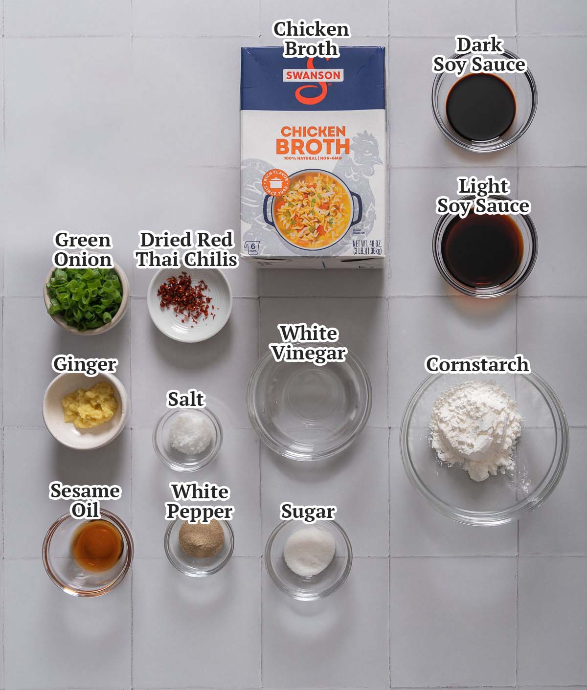 Traditional and Modern Ingredients for Hot and Sour Soup