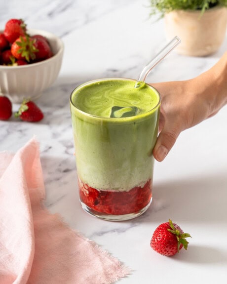 Strawberry Matcha Latte