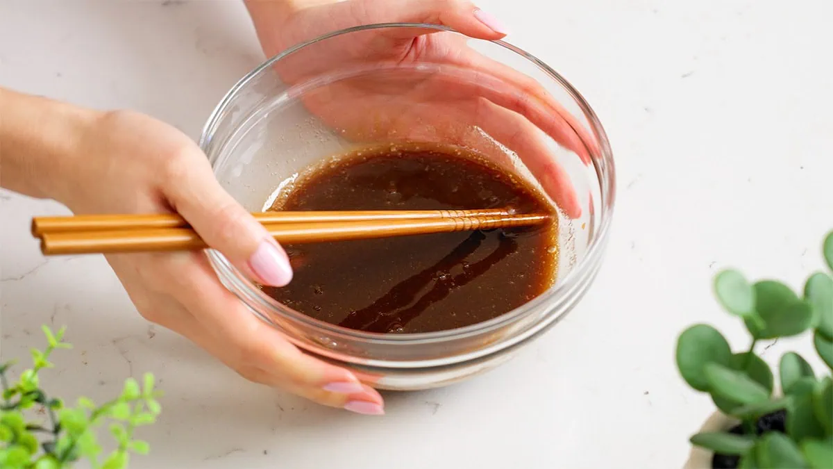 Pad Thai sauce mixed together in a bowl.