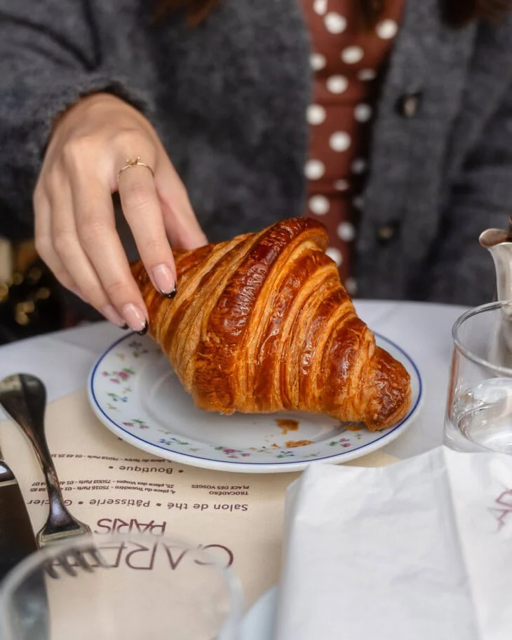 A croissant in Paris, France.