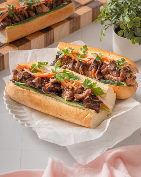 Banh Mi Thit Nuong (Vietnamese Grilled Pork Sandwich)