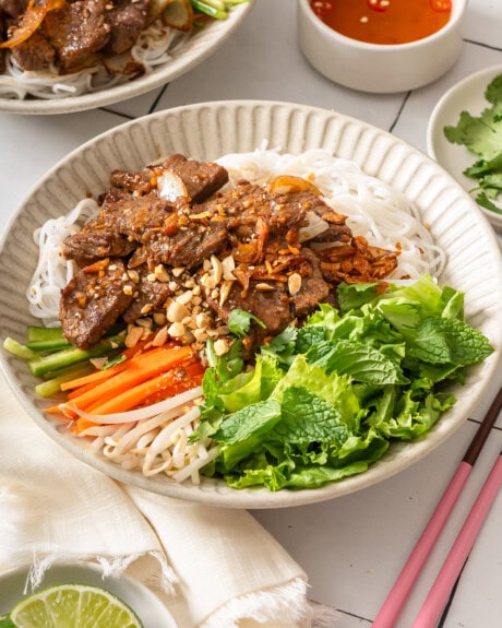 Bun Bo Nam Bo (Vietnamese beef noodle salad)