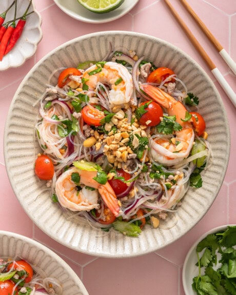 Thai Glass Noodle Salad (Yum Woon Sen)