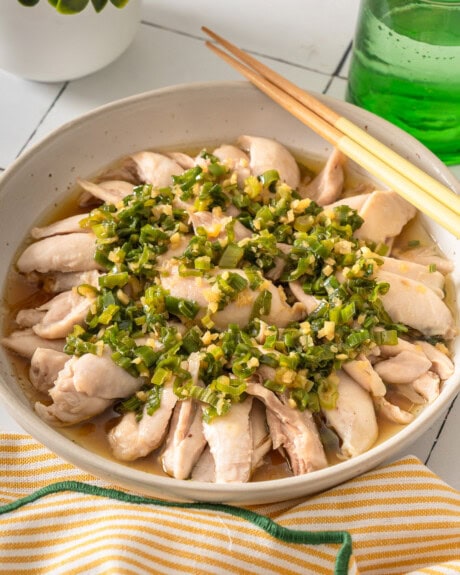 Chinese Poached Chicken with Ginger Scallion