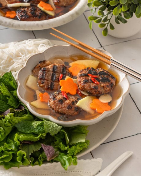 Bun Cha Hanoi (Vietnamese Meatballs)